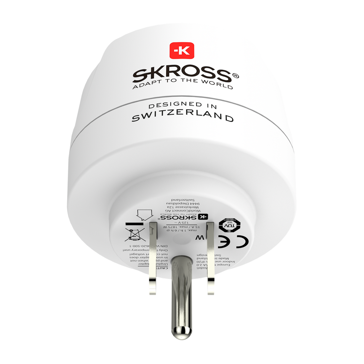 SKROSS - Reseadapter Europa till USA m.fl. Jordad - Travels And Bags