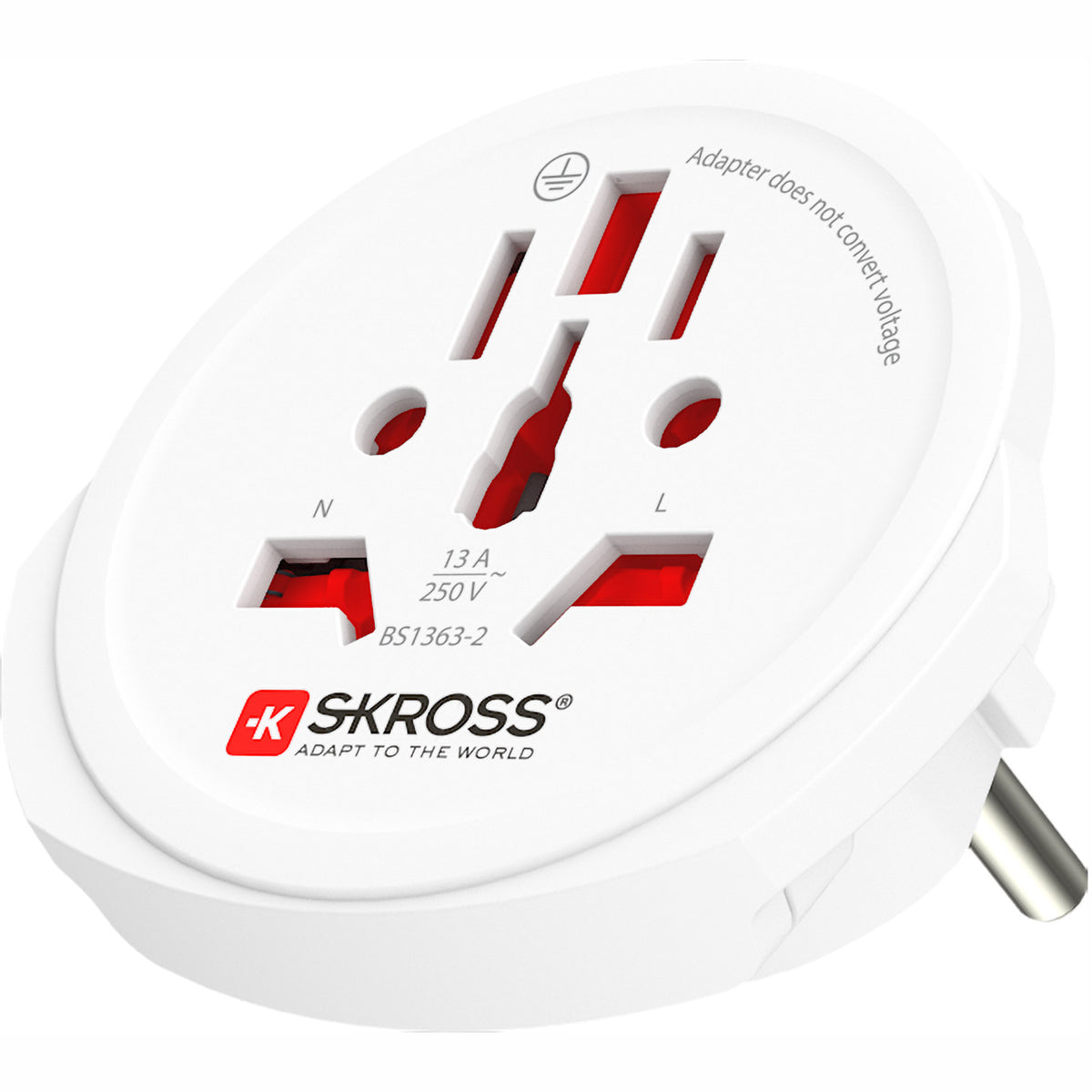 SKROSS - Reseadapter Världen till Europa Jordad - Travels And Bags