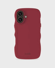 Holdit Telefonskal Wavy iPhone 16 - Röd
