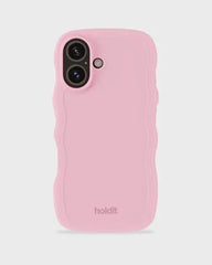 Holdit Telefonskal Wavy iPhone 16 Plus - Rosa