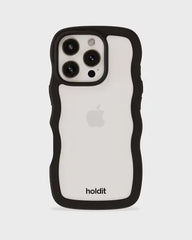 Holdit Telefonskal Wavy iPhone 16 Pro Max - Svart/Transparent
