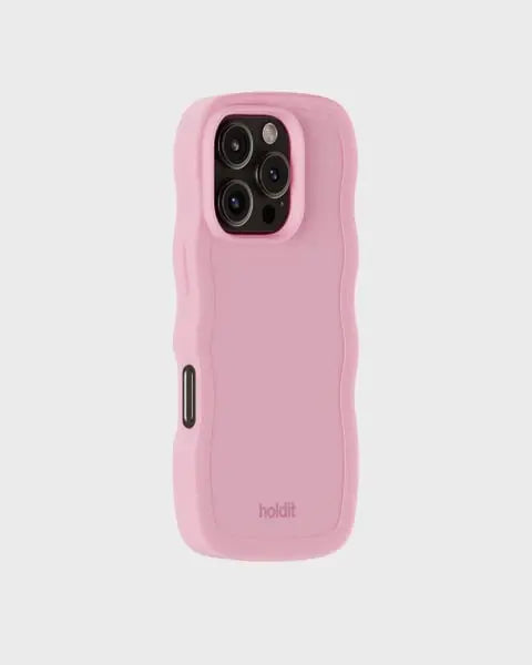 Holdit Telefonskal Wavy iPhone 16 Pro Max - Rosa - Travels And Bags
