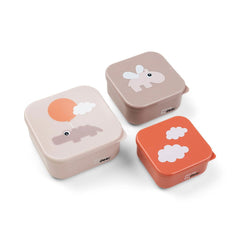 Done By Deer Snack Box 3-pack - Happy Clouds Beige