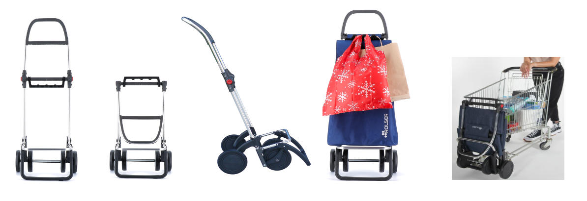 Rolser 4L MF Shoppingvagn/dramaten 43L - Turkos Rolser