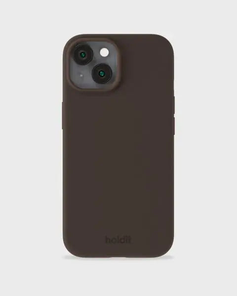 Holdit Telefonskal Silicone iPhone 14/13 - Mörkbrun - Travels And Bags
