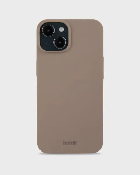 Holdit Telefonskal Slim iPhone 15 - Ljusbrun - Travels And Bags