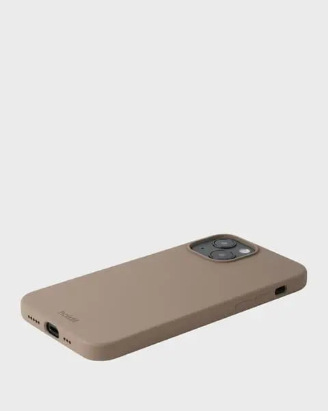 Holdit Telefonskal Silicone iPhone 15 - Ljusbrun - Travels And Bags
