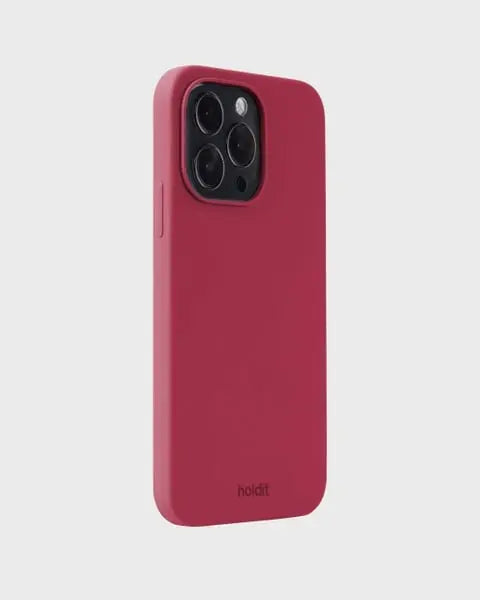 Holdit Telefonskal Silicone iPhone 15 Pro Max - Röd - Travels And Bags