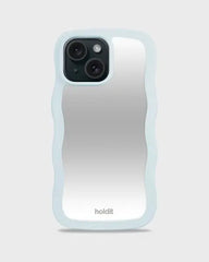 Holdit Telefonskal Wavy iPhone 15/14/13 - Turkos/Spegel
