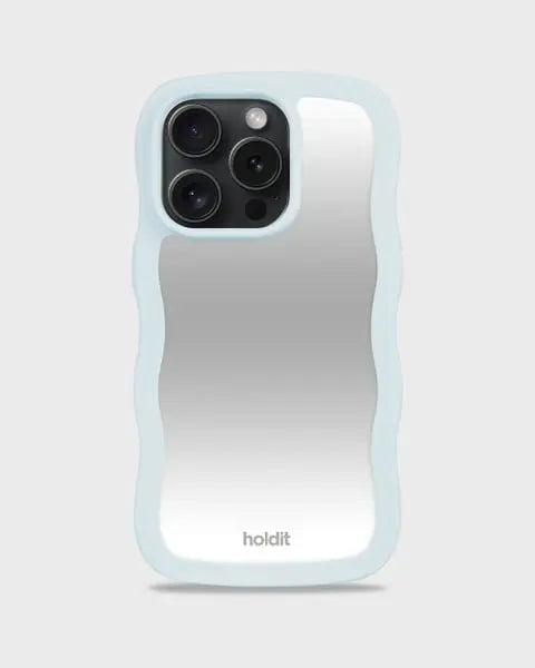 Holdit Telefonskal Wavy iPhone 15 Pro - Turkos/Spegel - Travels And Bags