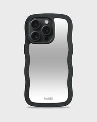 Holdit Telefonskal Wavy iPhone 15 Pro Max - Svart/Spegel
