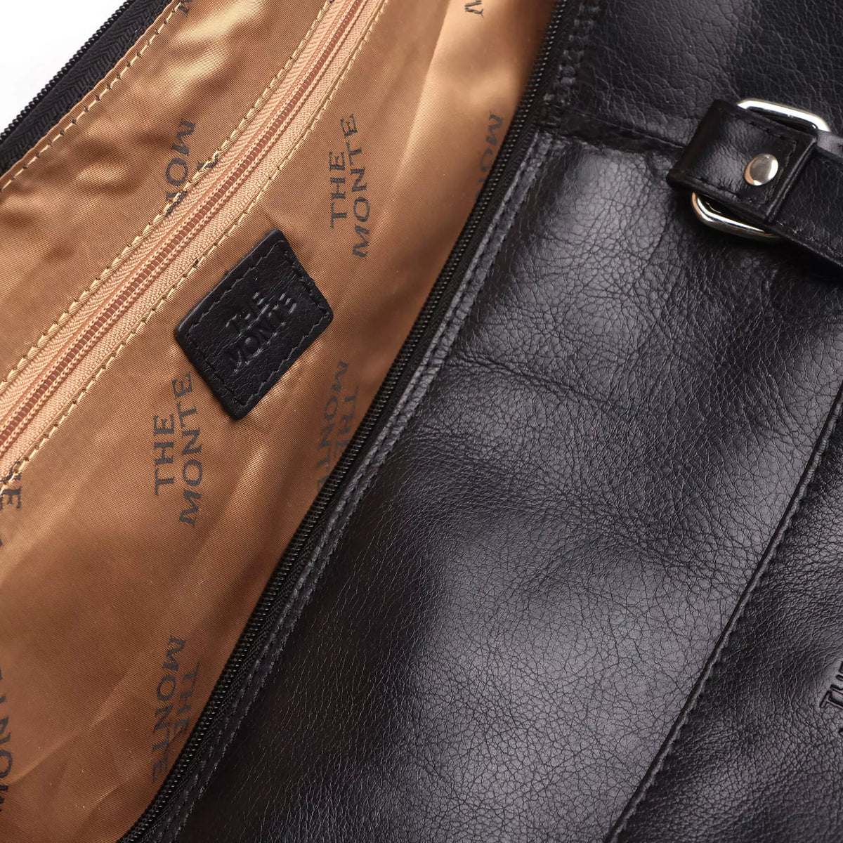 The Monte Weekendbag Large i Skinn - Svart