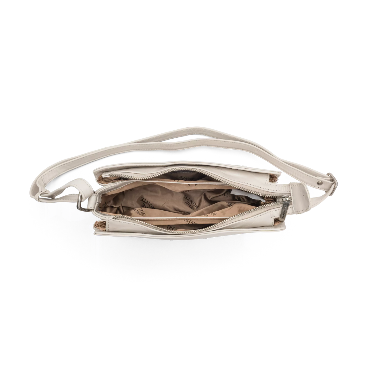 The Monte Crossover M Horizontal Axelremsväska - Beige - Travels And Bags